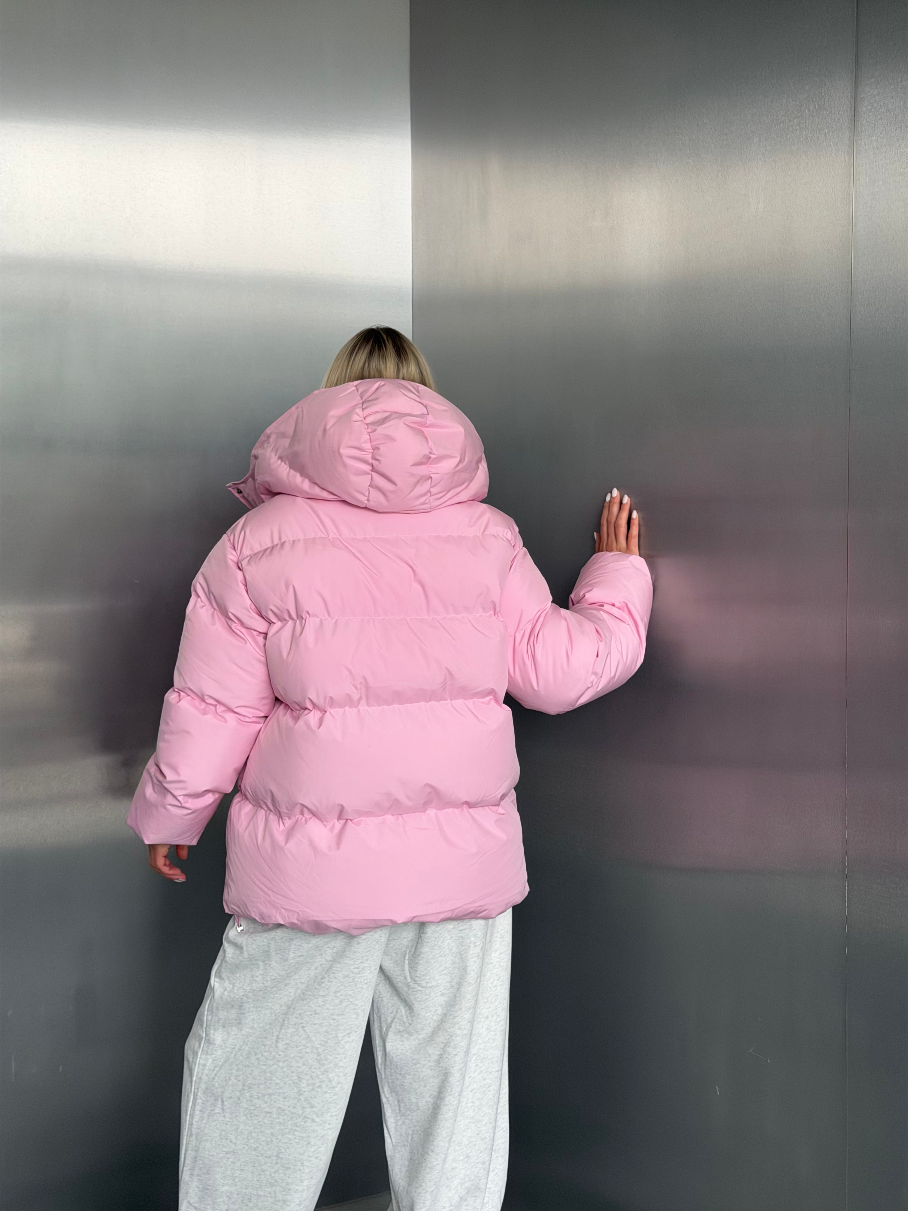 KĀMO baby pink puffer jacket