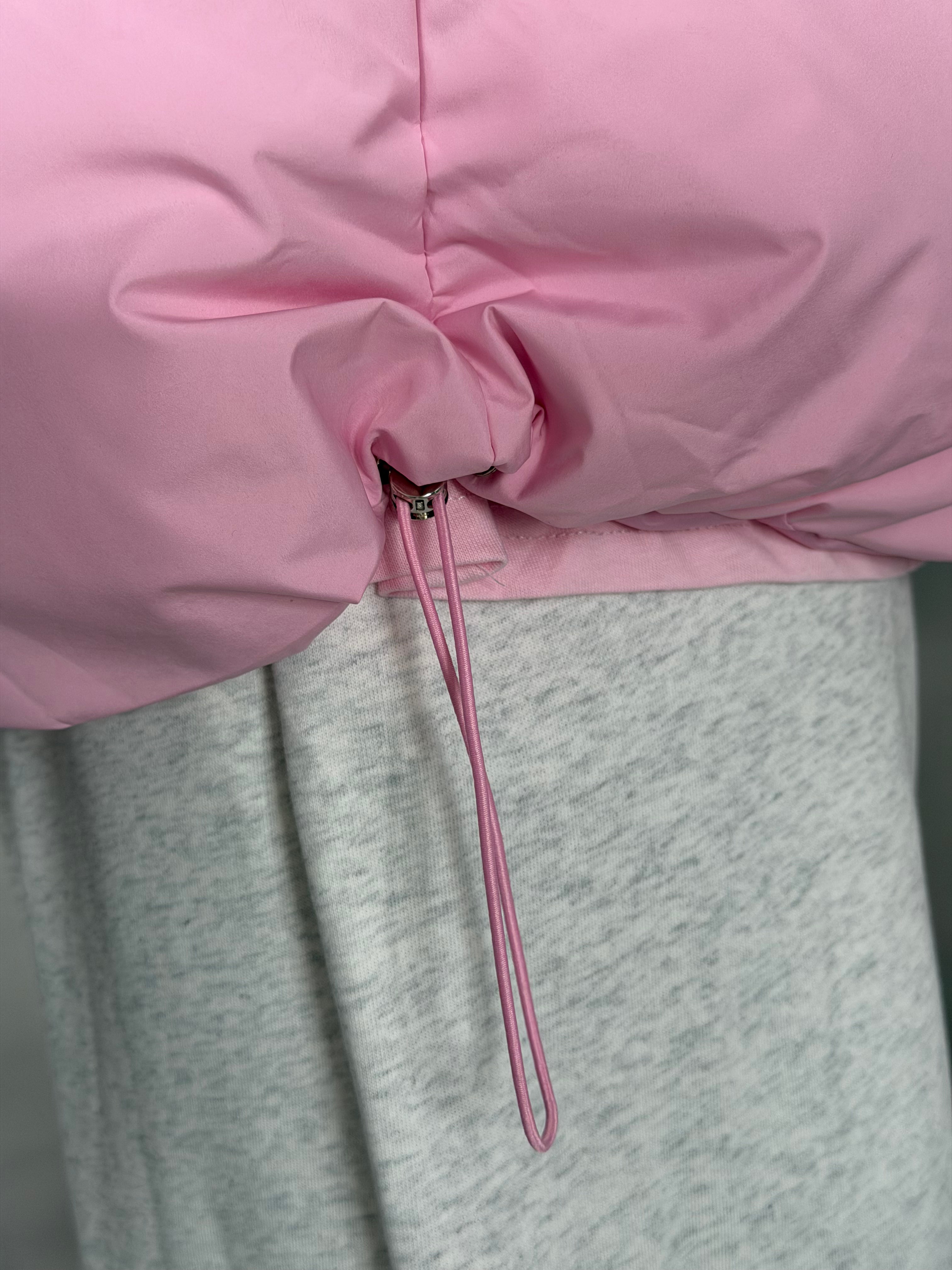 KĀMO baby pink puffer jacket