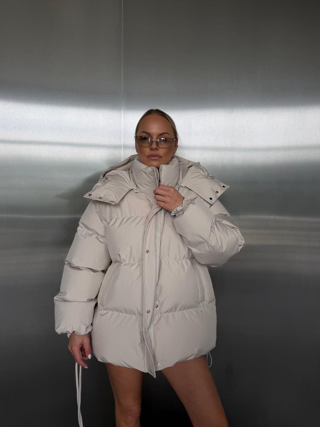 KĀMO beige puffer jacket