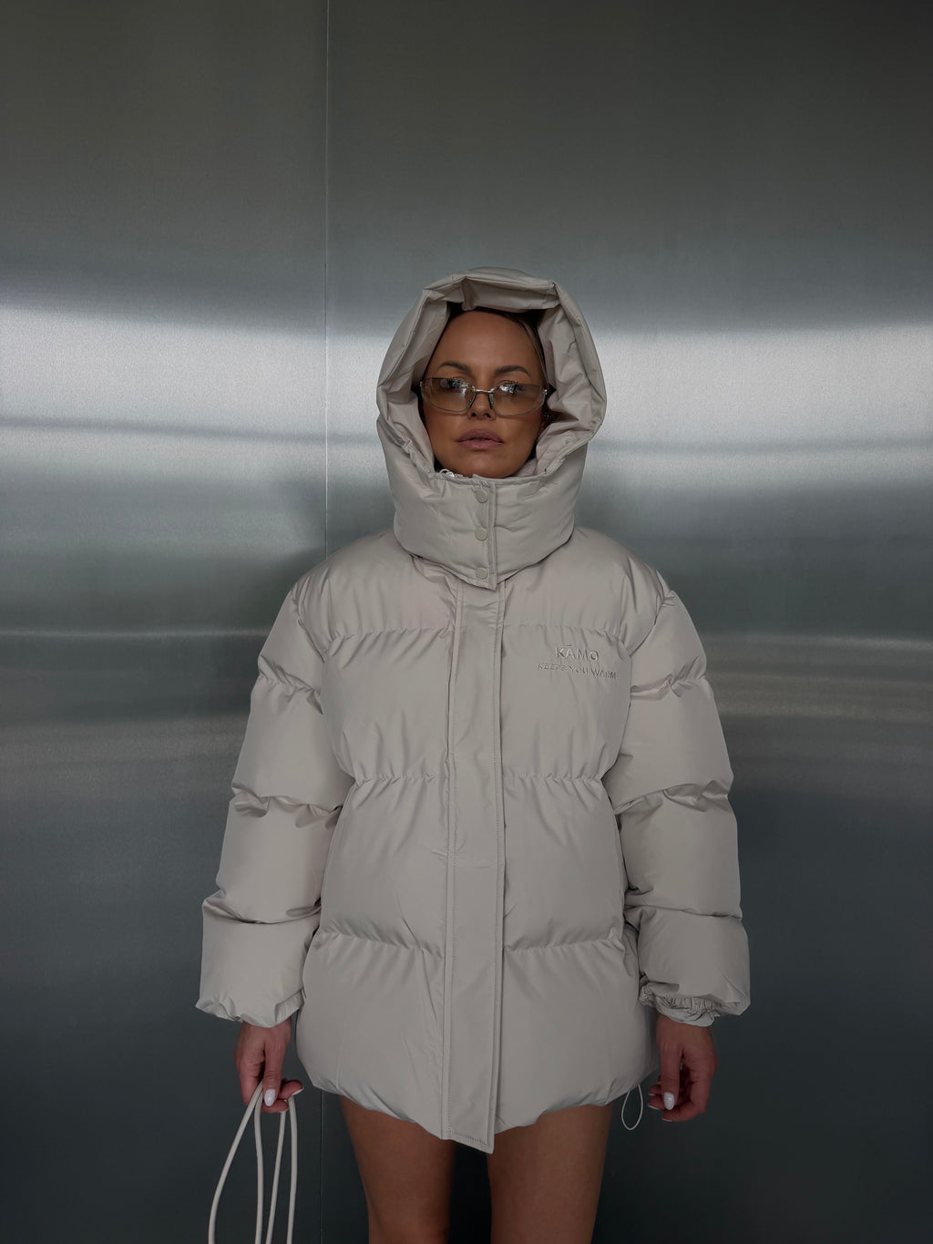 KĀMO beige puffer jacket