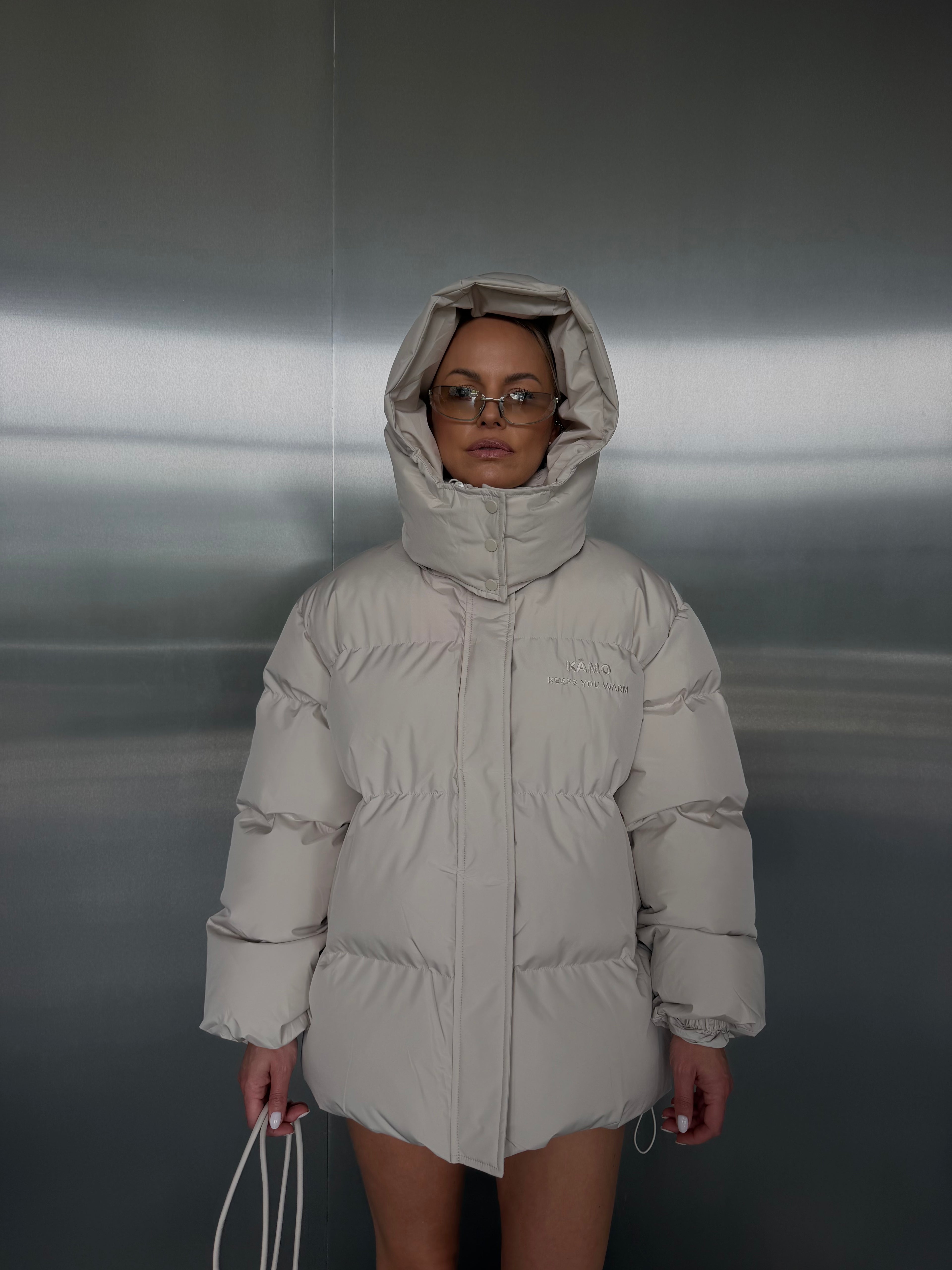 KĀMO beige puffer jacket